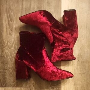 Rue21 Velvet Ankle Boots